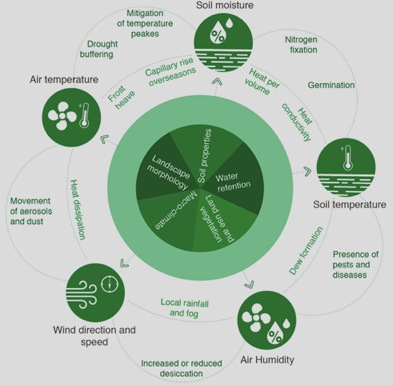 Figure 5.2: Interlinked components of micro-climate