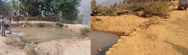 Farm ponds in high-altitude Nepal